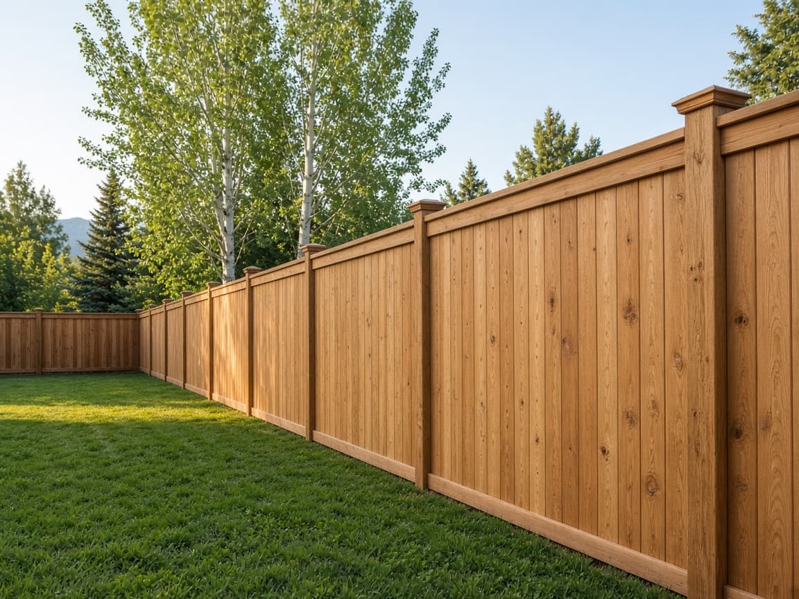Craftsman cedar fence