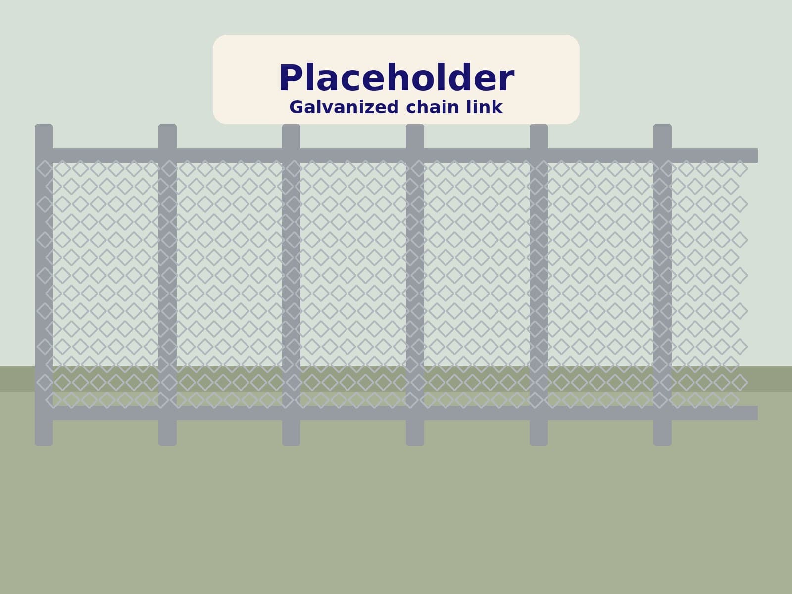 Placeholder photo of a galvanized chain link fence